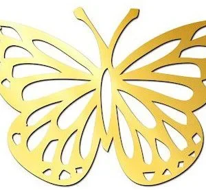 Acrylic Butterfly Cutout Design for Resin Art